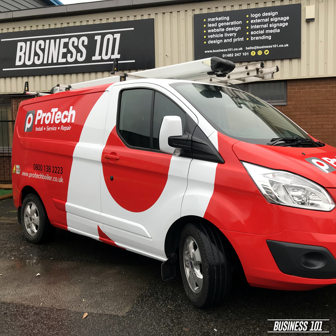 Protech Boilers Vehicle Wrap in Hull 1
