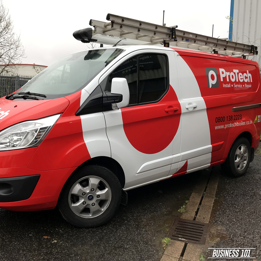 Protech Boilers Vehicle Wrap in Hull 2