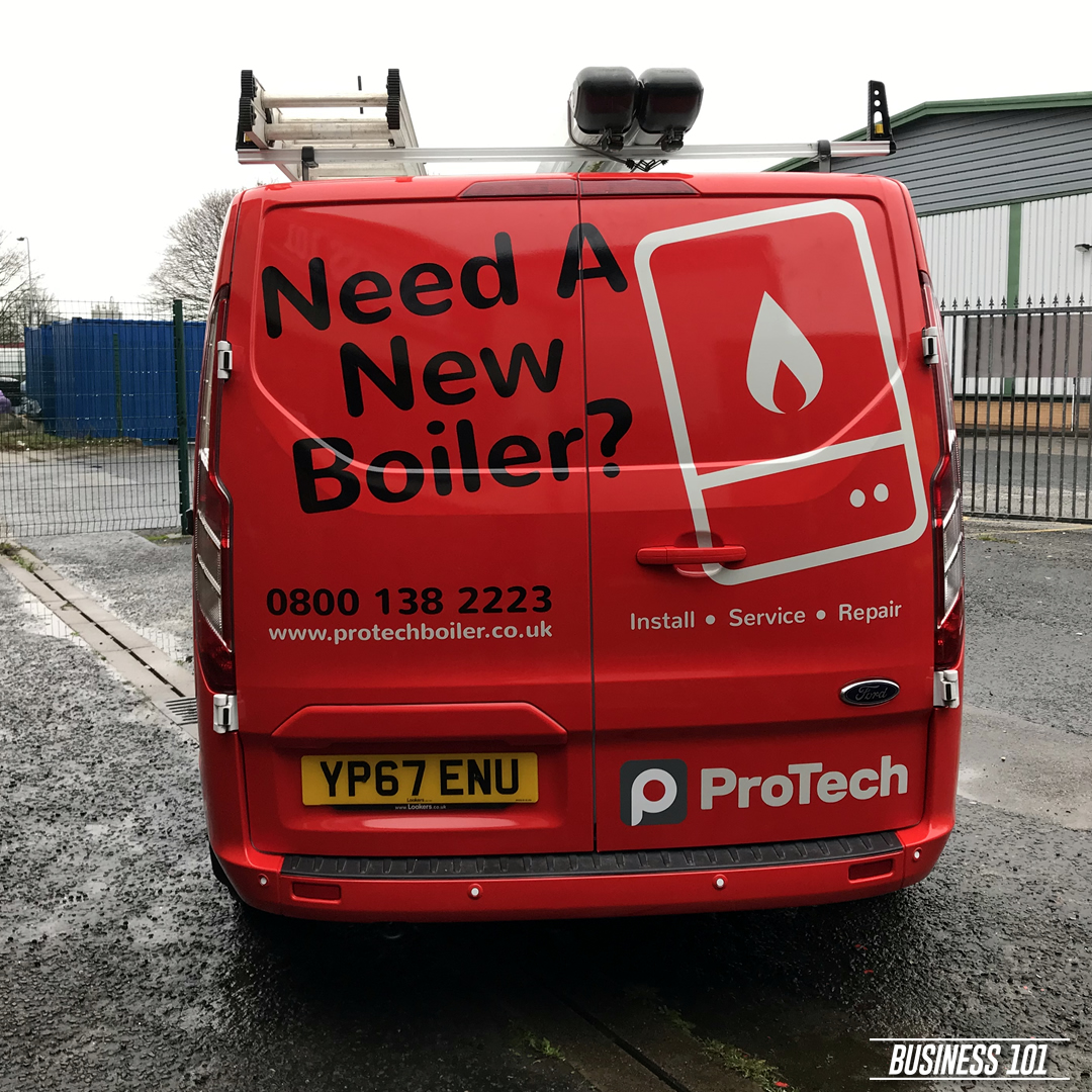 Protech Boilers Vehicle Wrap in Hull
