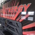 S&J Synergy Truck Cab Wrap Closeup