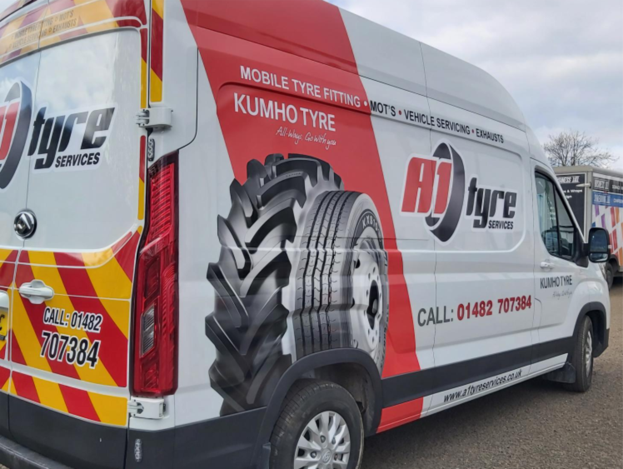 A1 Tyres Print Cut Graphics By Business 101 in Hull