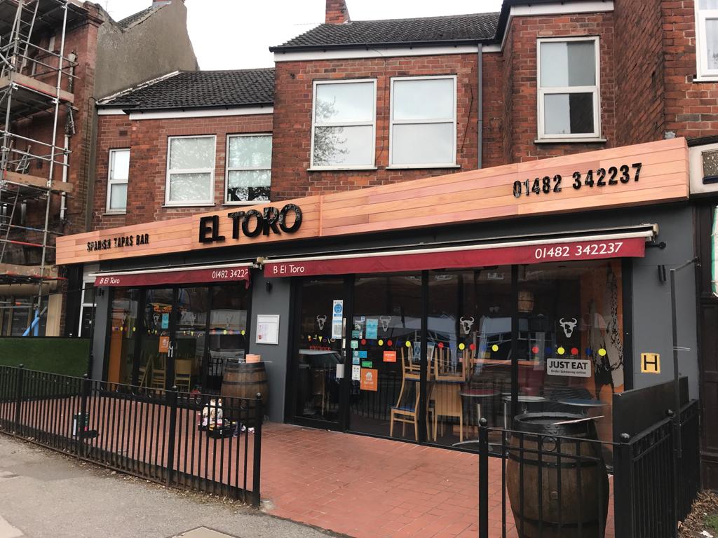 El Toro Shop Front Signage by Business 101 Hull
