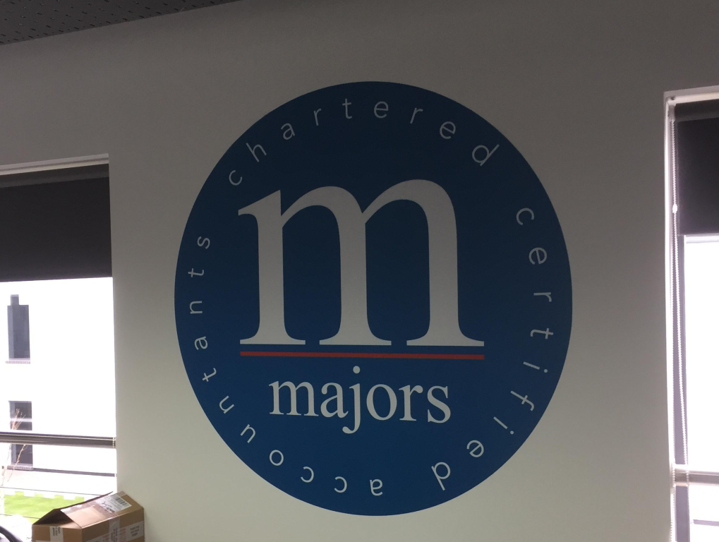 Majors Internal Signage by Business 101 in Hull