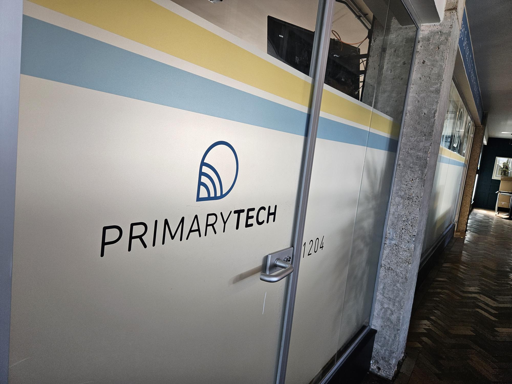 PrimaryTech Internal Branded Window Frosting by Business 101 in Hull