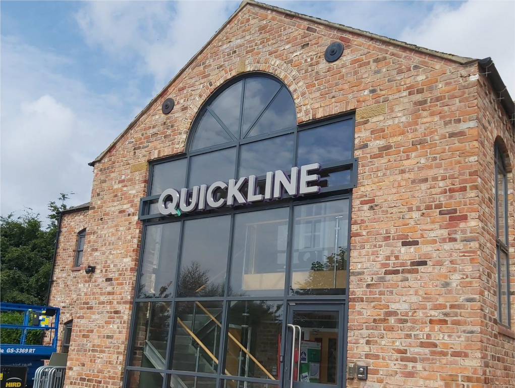 Quickline Exterior Signage by Business 101 in Hull