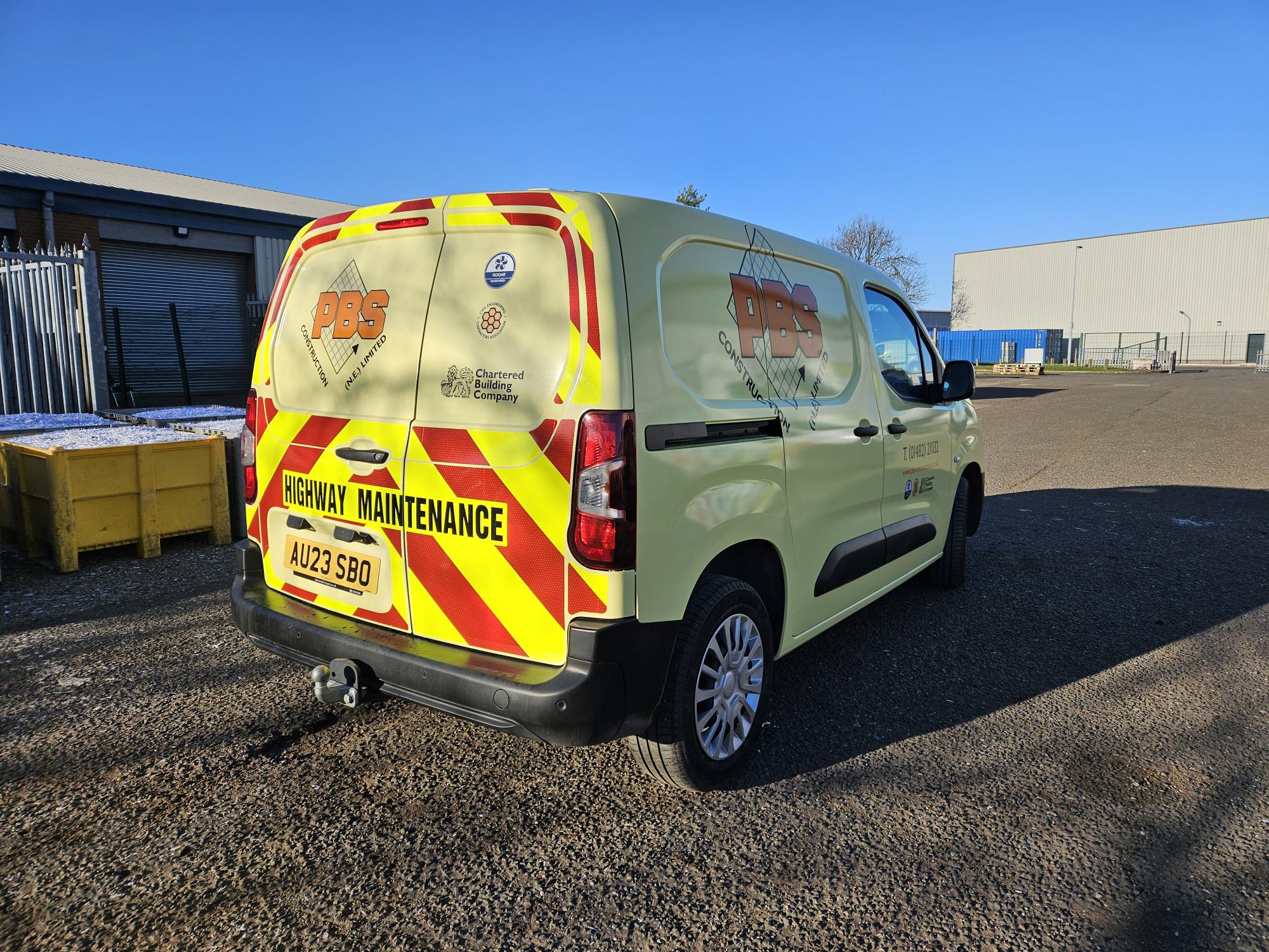 Vehicle Wrap, Cut Graphics and Chapter 8's for PBS Construction Ltd by Business 101 Hull